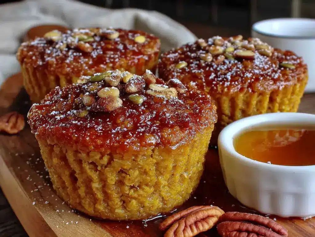 pumpkin baked oatmeal cups - featured image