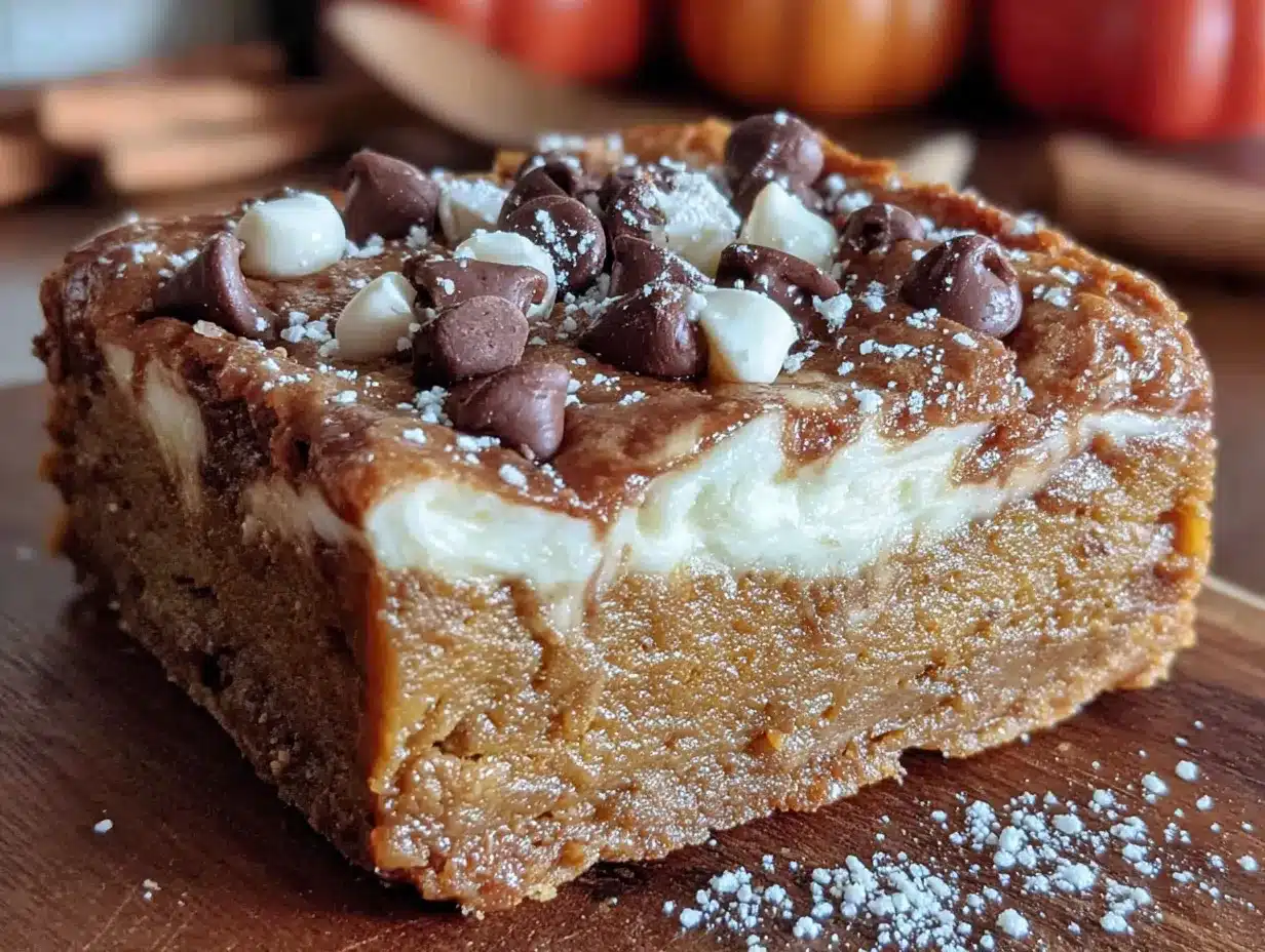 pumpkin chocolate chip bars preparation steps
