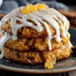 pumpkin cookies with maple cream cheese icing - featured image