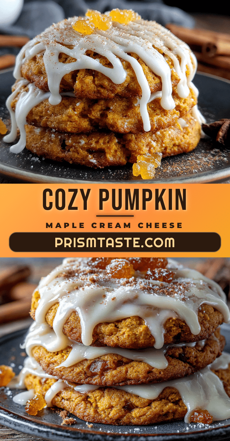 pumpkin cookies with maple cream cheese icing recipe