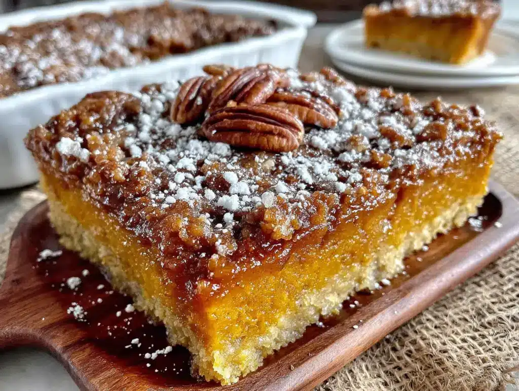 pumpkin dump cake - featured image