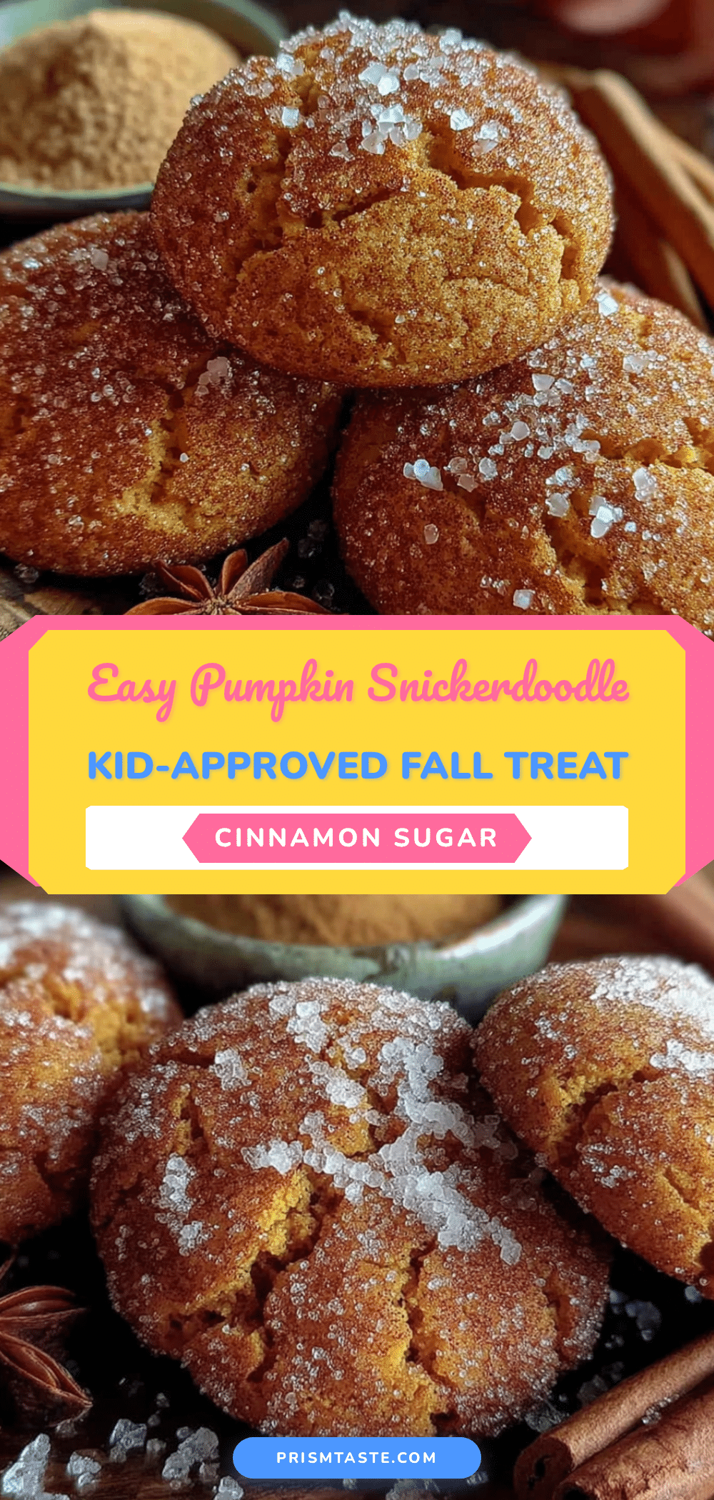 pumpkin snickerdoodle cookies recipe
