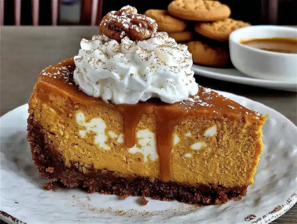 pumpkin spice cheesecake - featured image