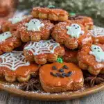 pumpkin spice halloween sugar cookies - featured image