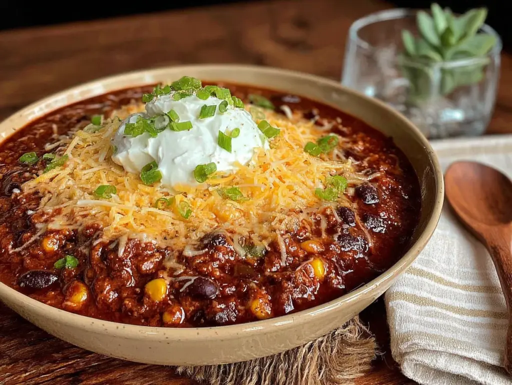 pumpkin turkey chili - featured image