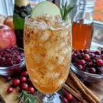 quick apple cider mimosa bar - featured image