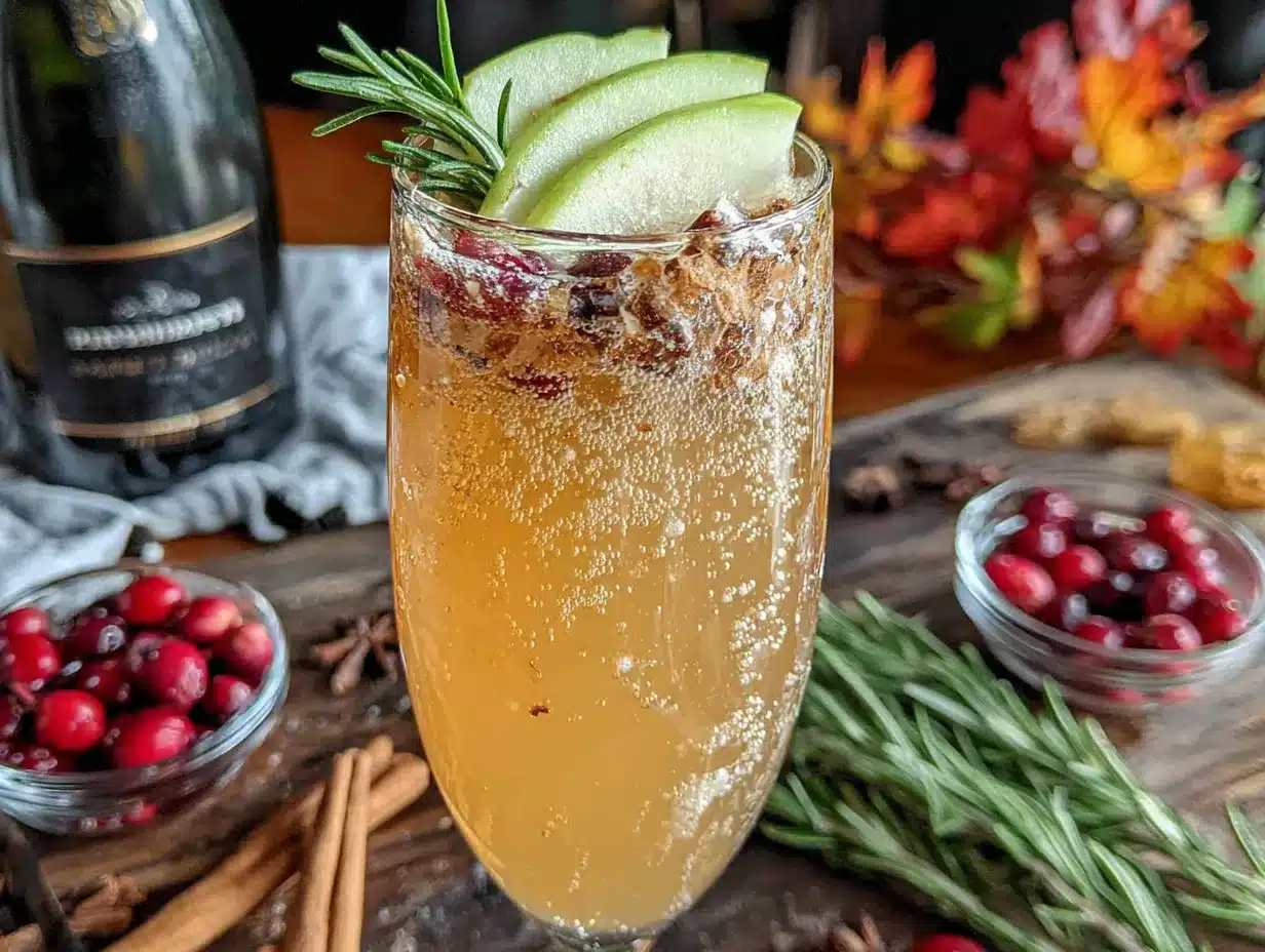 quick apple cider mimosa bar preparation steps