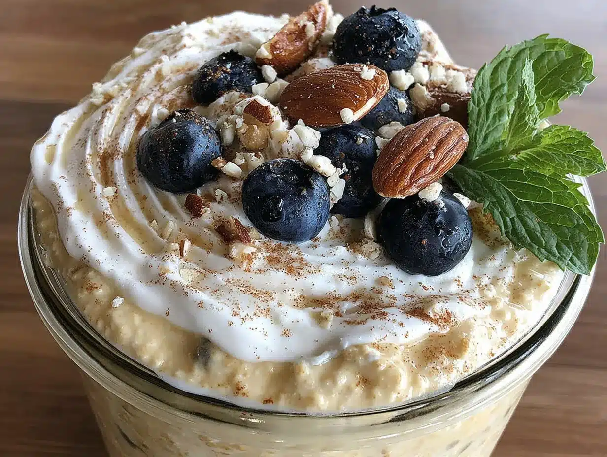 quick high-protein overnight oats preparation steps