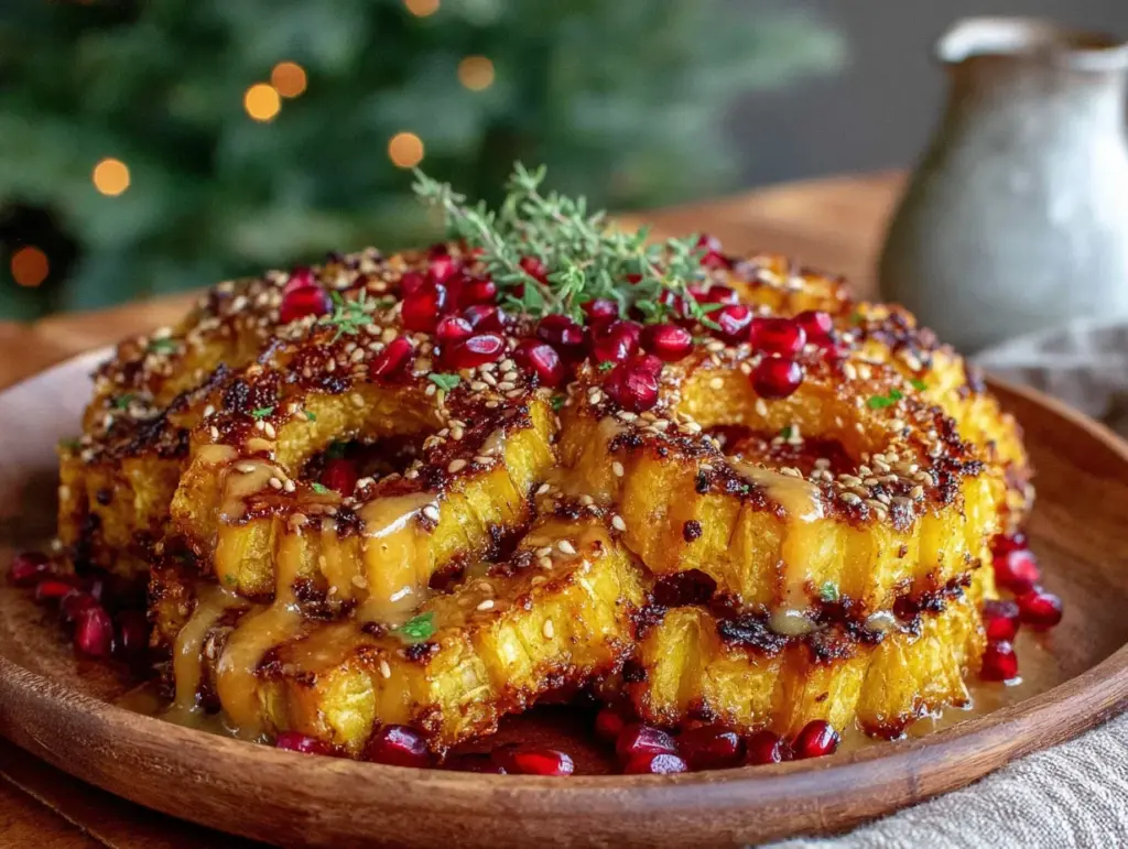 roasted delicata squash rings - featured image