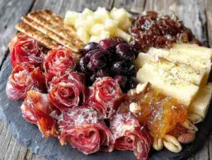 romantic charcuterie board for two - featured image