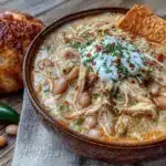 slow cooker white chicken chili - featured image