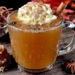 spiced rum apple cider cocktail - featured image