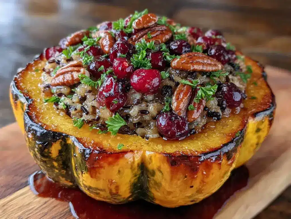 stuffed acorn squash - featured image