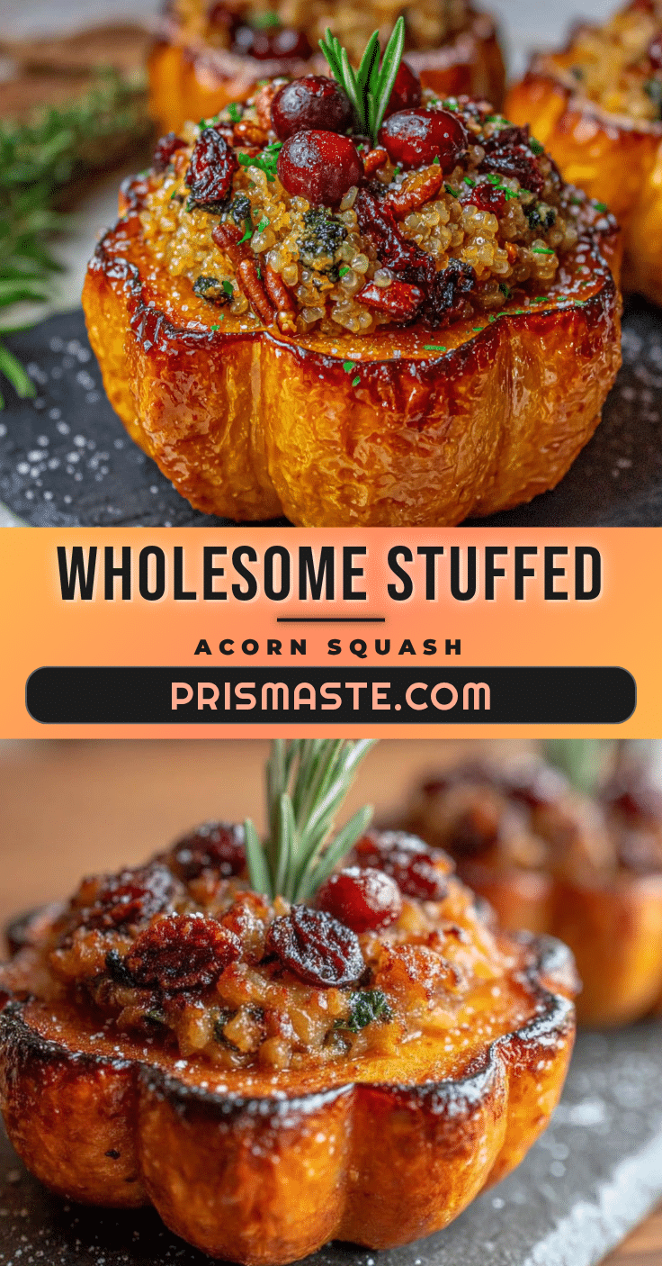 stuffed acorn squash with wild rice recipe