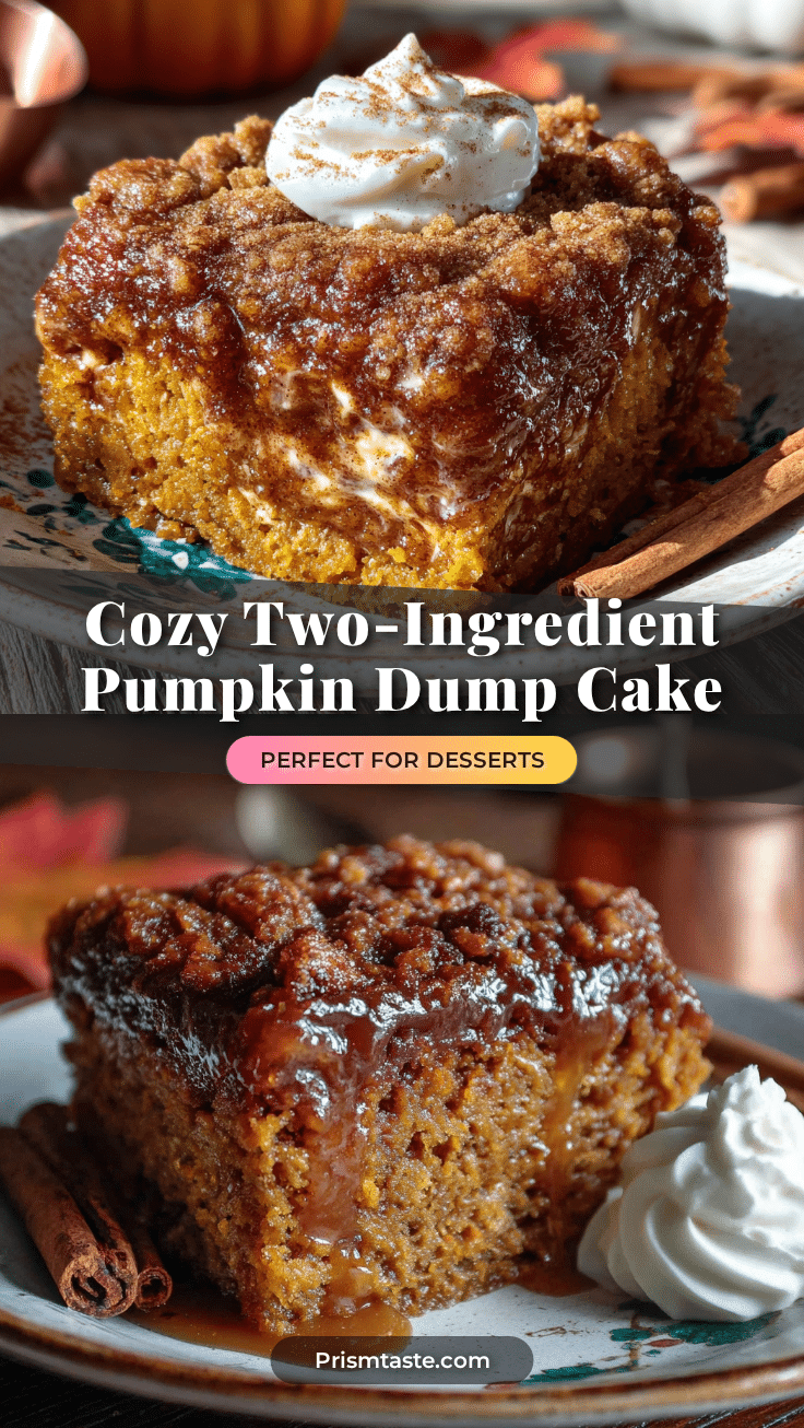 two-ingredient pumpkin dump cake recipe