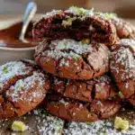 Andes mint chocolate crinkle cookies - featured image