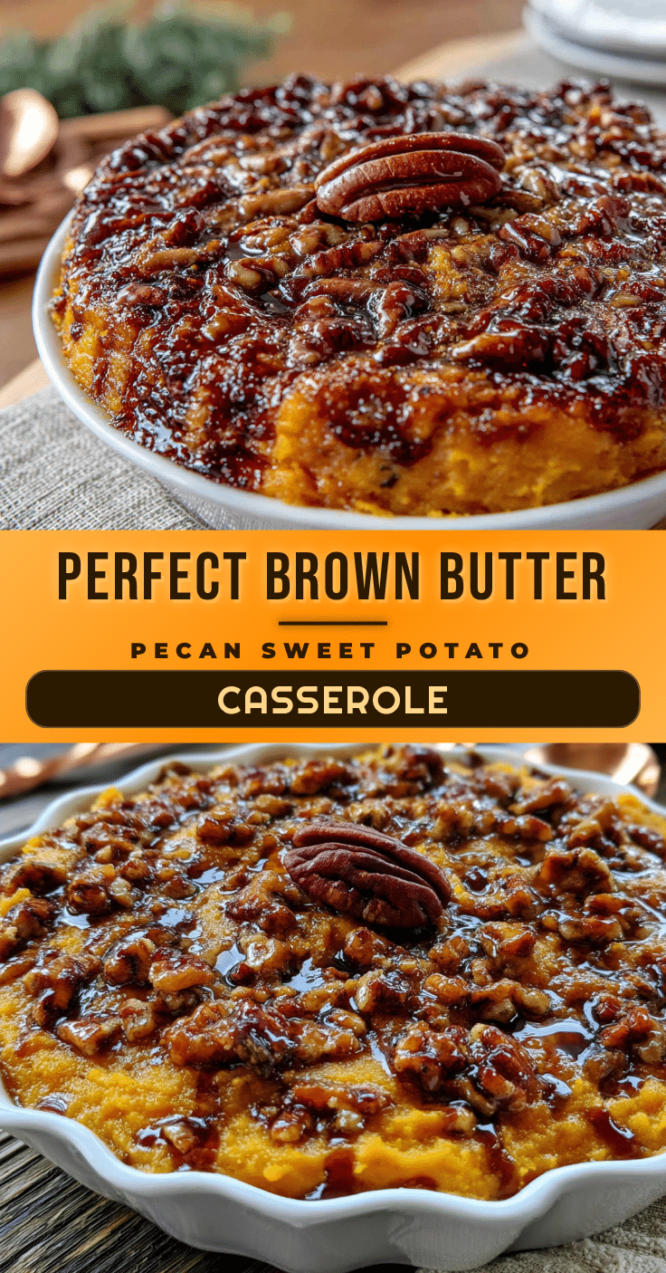 brown butter pecan sweet potato casserole recipe