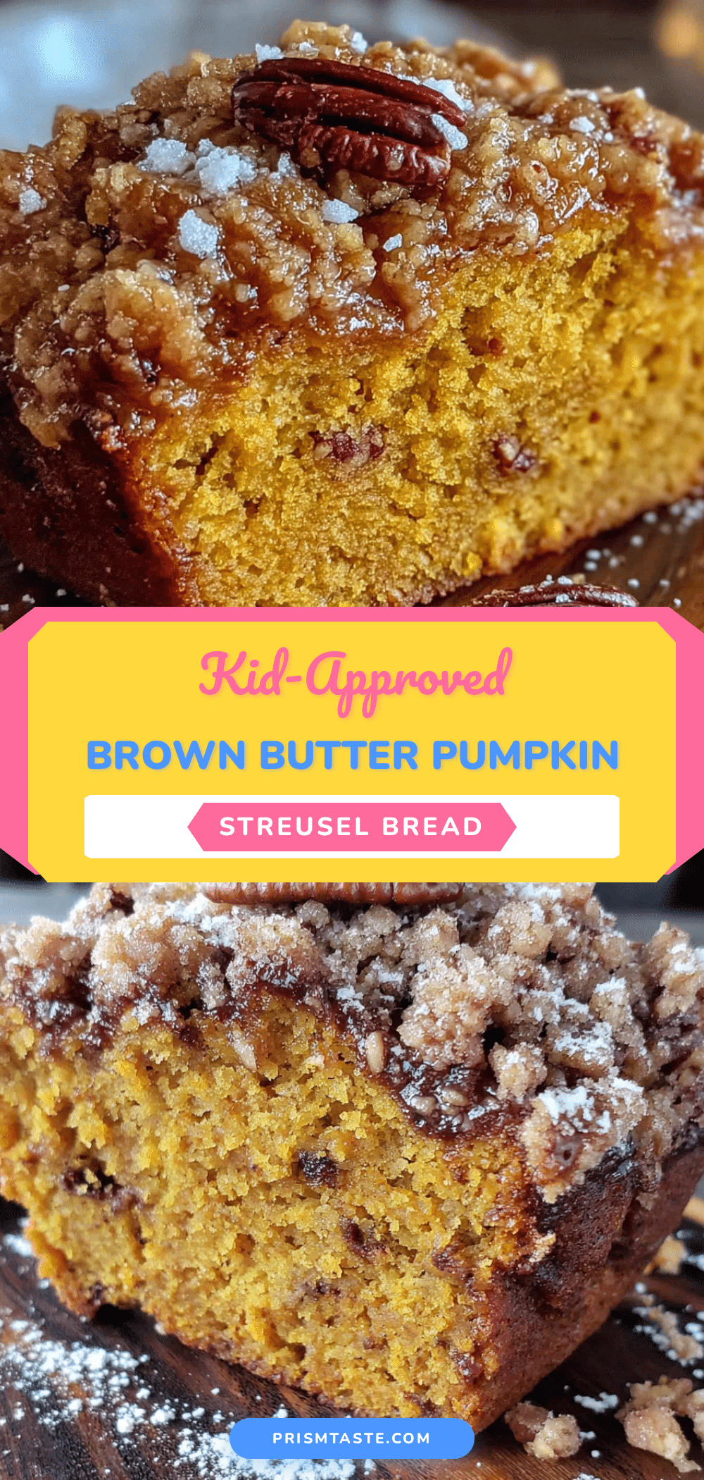 brown butter pumpkin streusel bread recipe