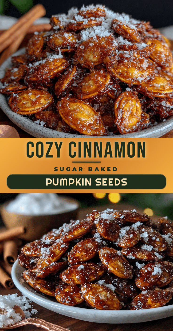 cinnamon sugar baked pumpkin seeds recipe