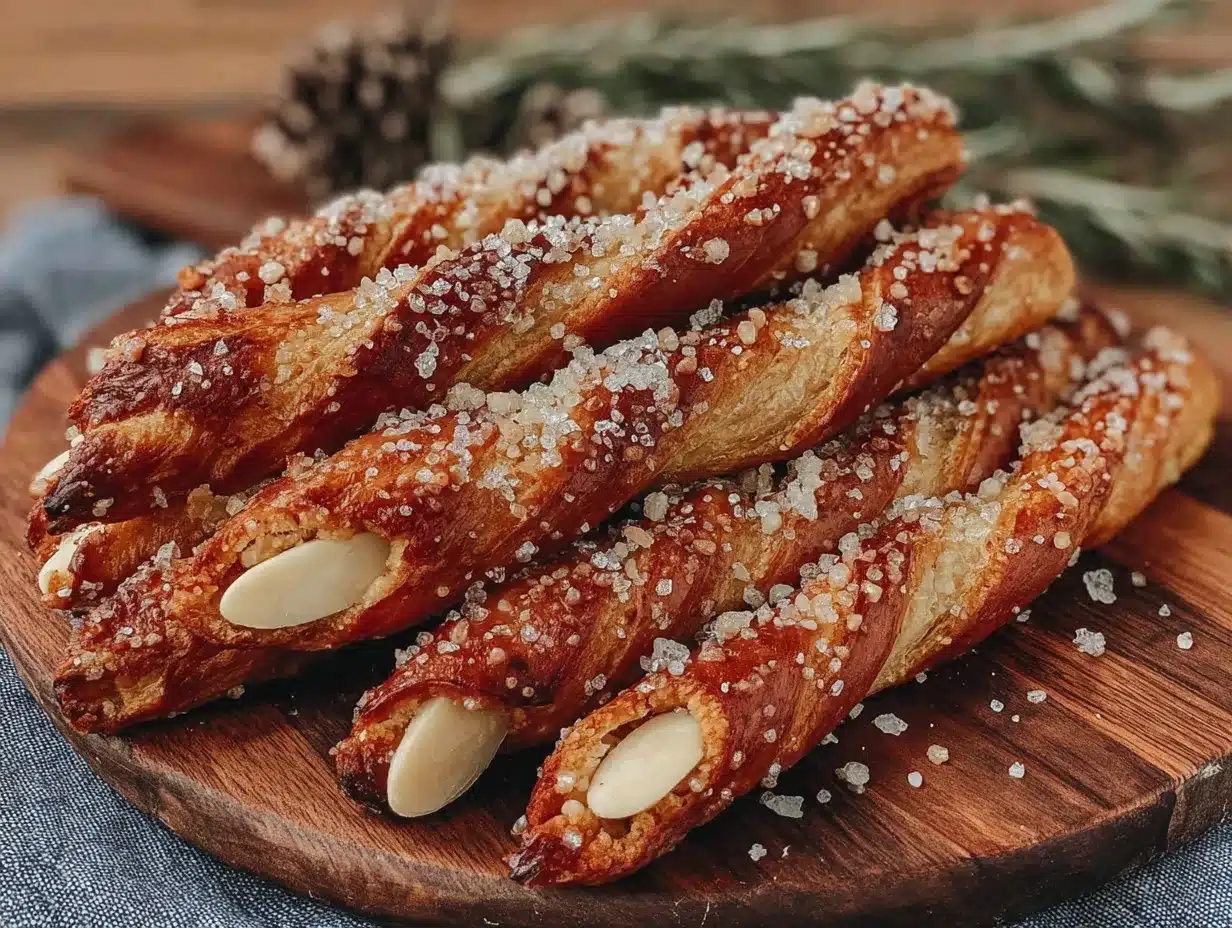 cozy witch finger pretzel rods preparation steps