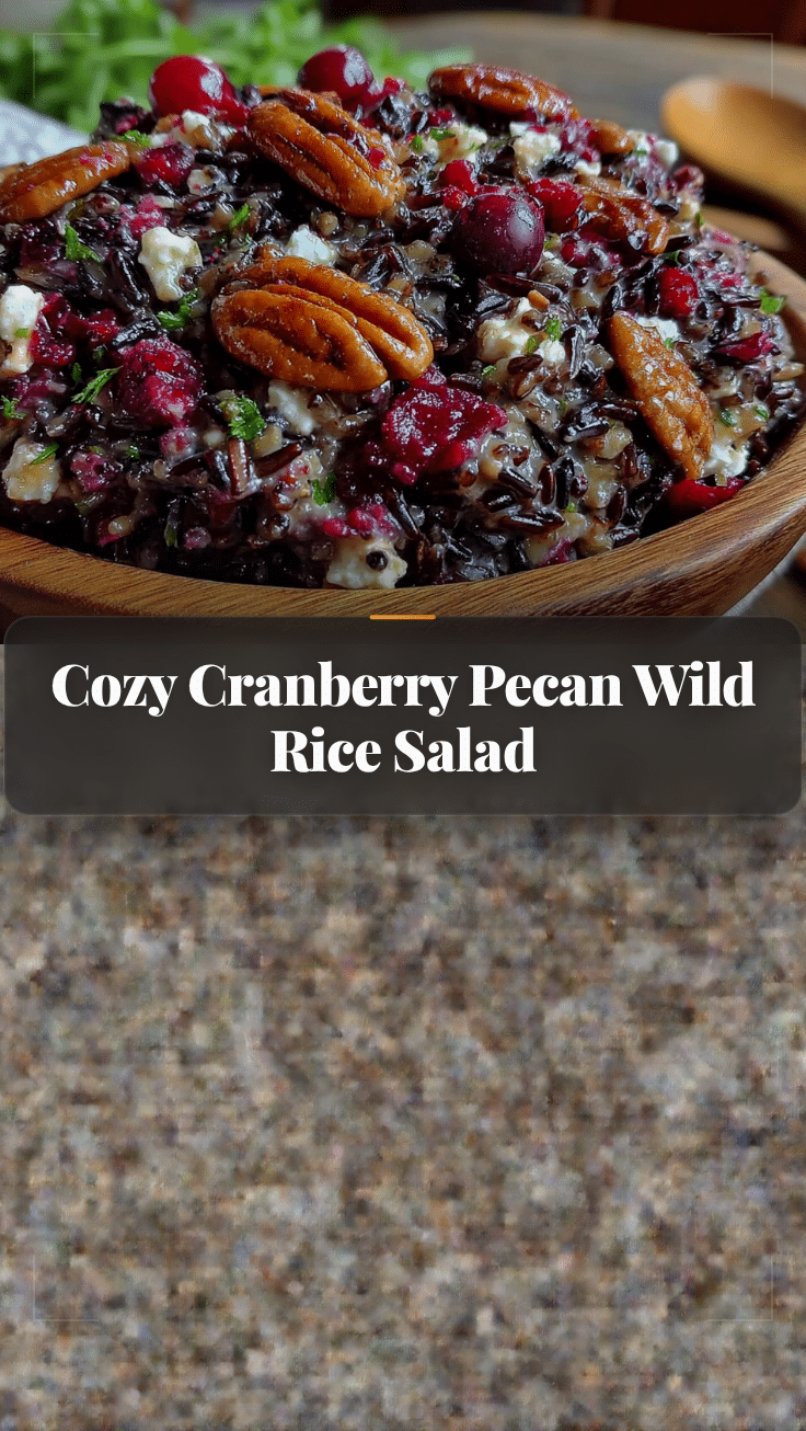 Cranberry Pecan Wild Rice Salad recipe