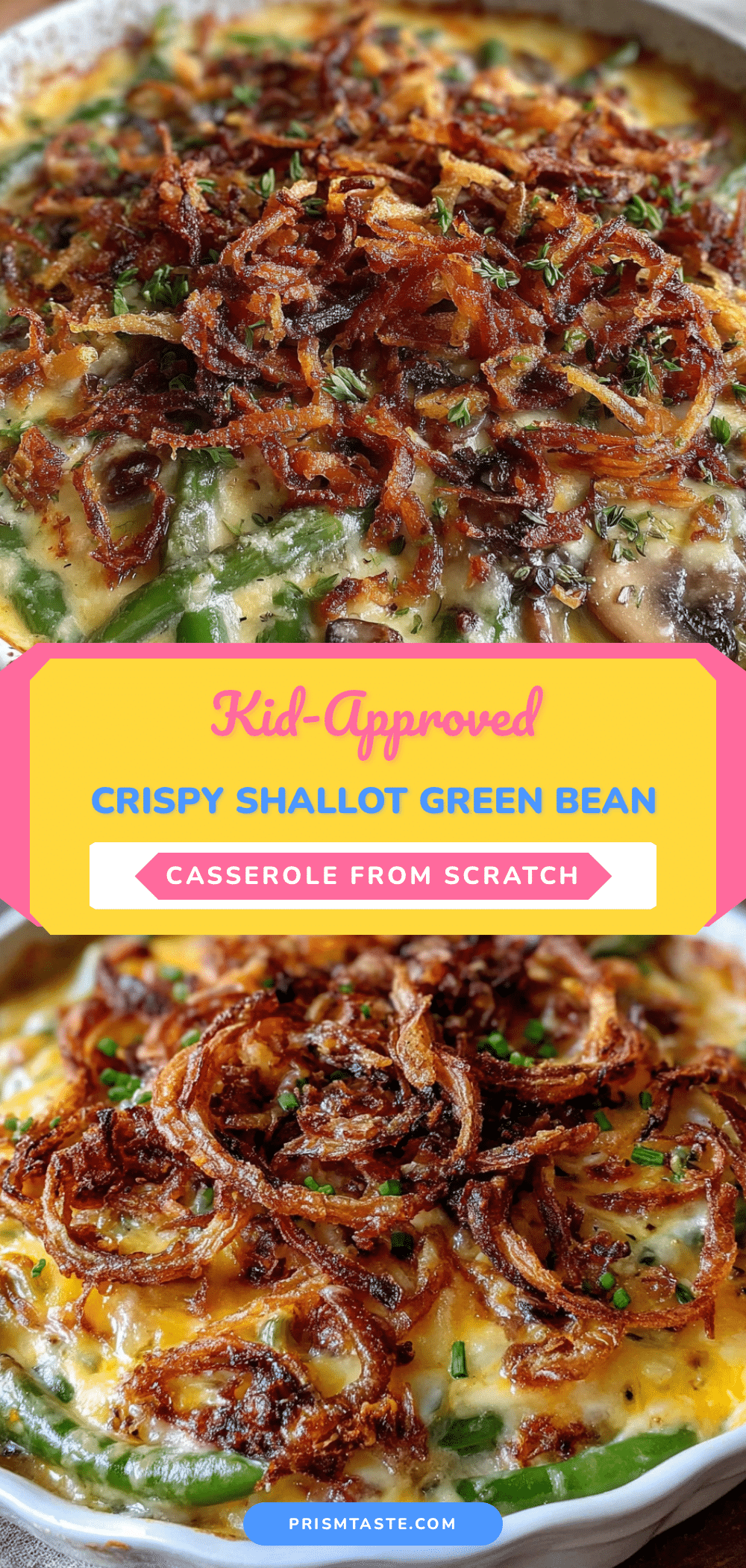 crispy shallot green bean casserole recipe