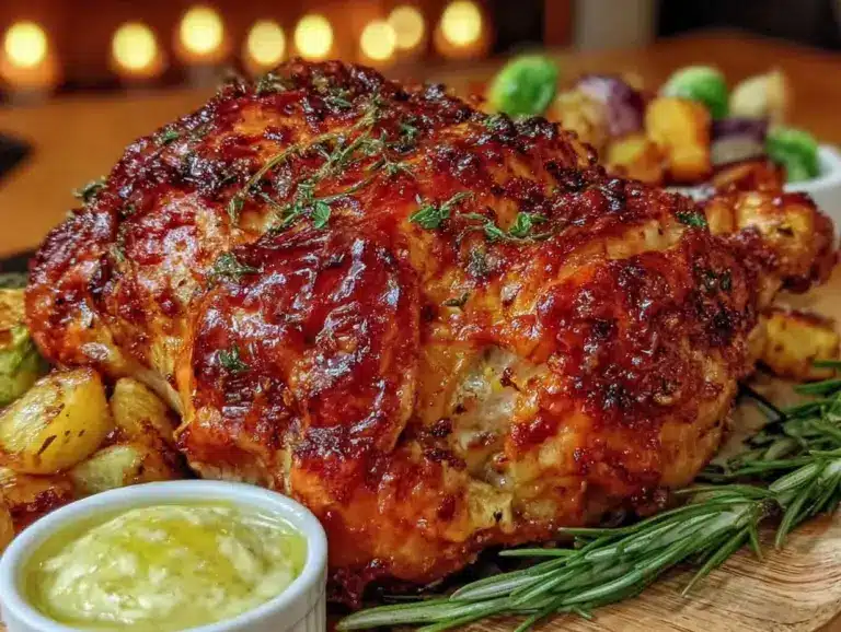 herb-roasted turkey with citrus butter - featured image