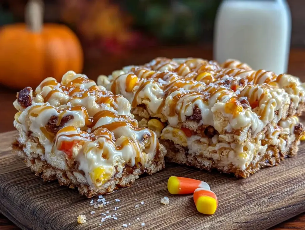 lightened-up candy corn popcorn bark - featured image