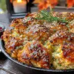 one-pan chicken and stuffing bake - featured image