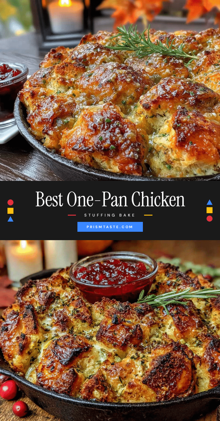 one-pan chicken and stuffing bake recipe
