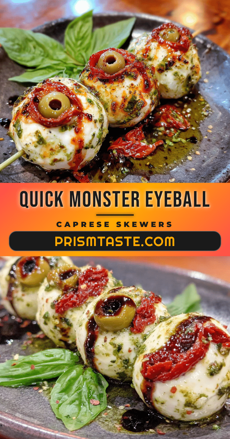 quick monster eyeball caprese skewers recipe