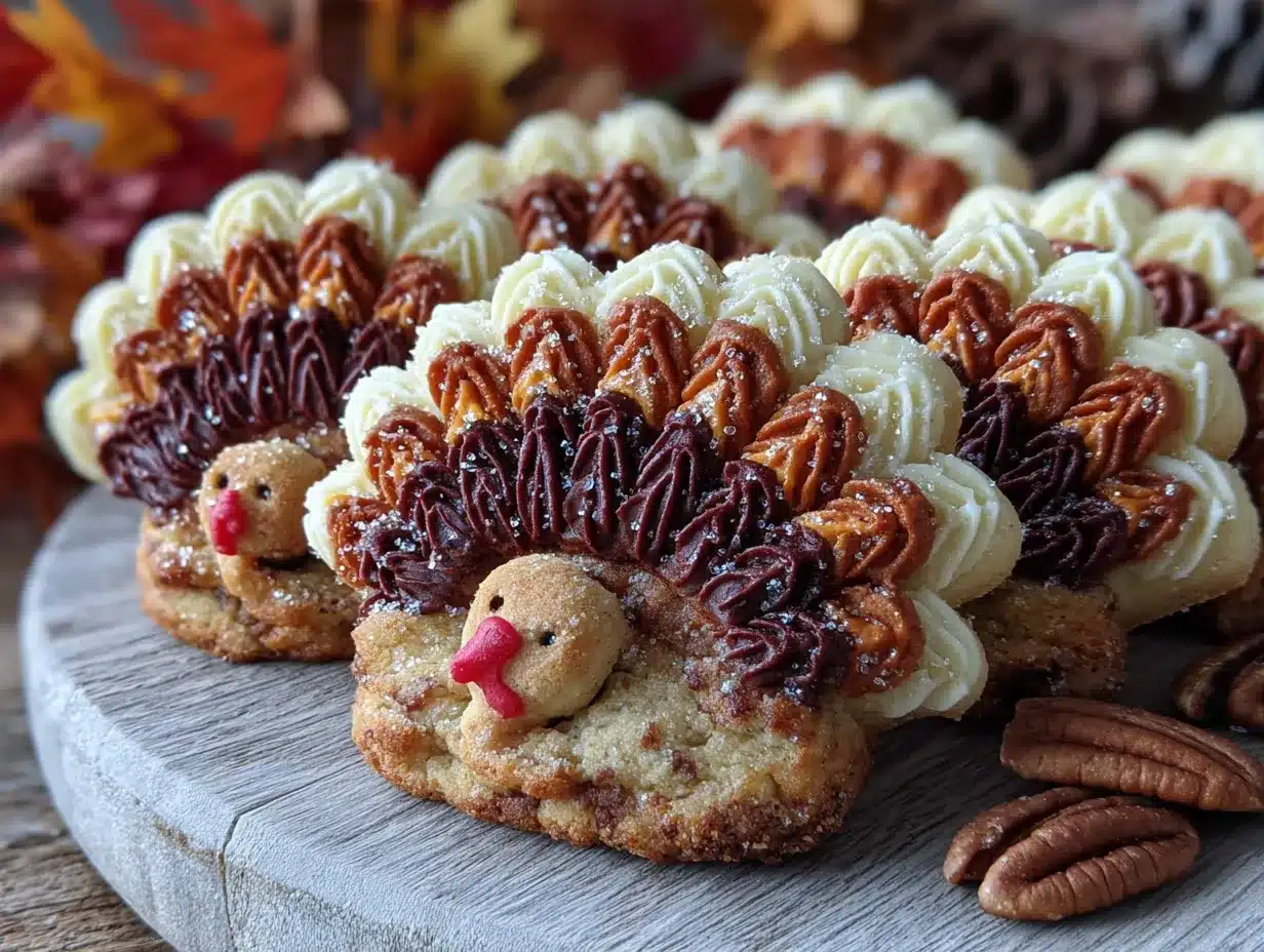 royal icing turkey cookies preparation steps