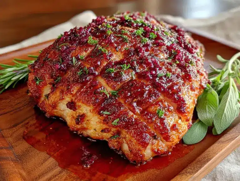slow cooker herb butter turkey breast - featured image