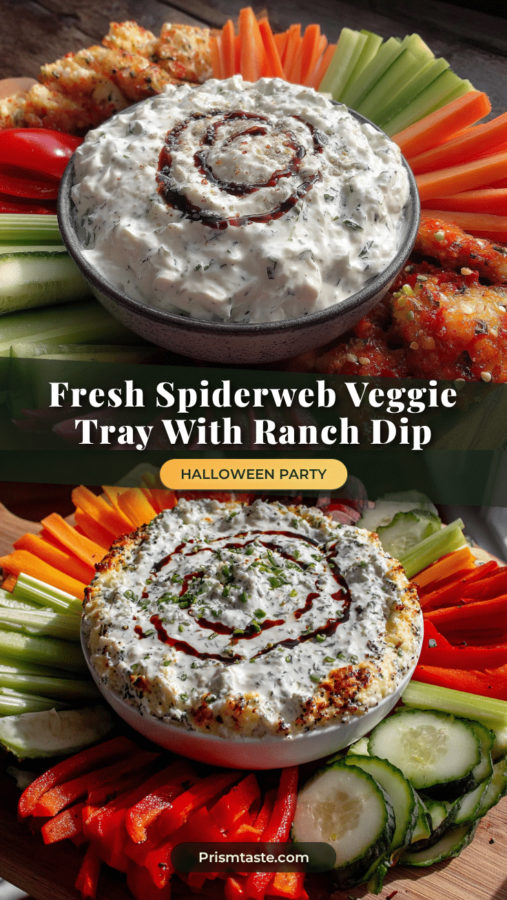 spiderweb veggie tray recipe
