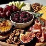 Thanksgiving harvest charcuterie board with fig jam - featured image